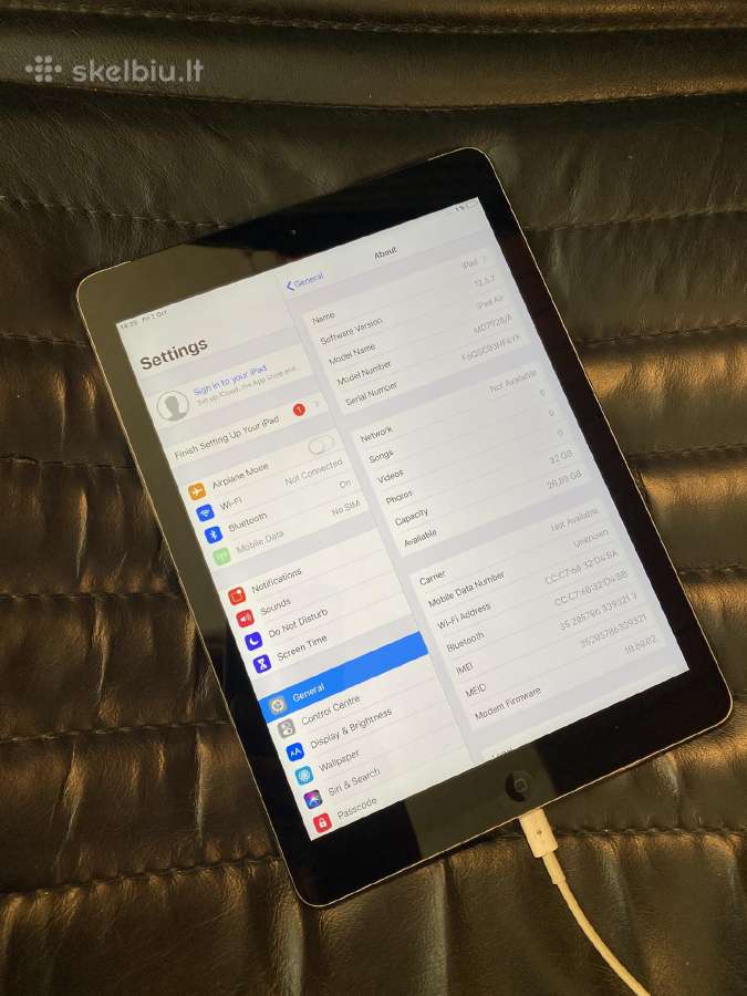 iPad Air 32gb Cellular (su Sim) - nuotraukos Nr. 4
