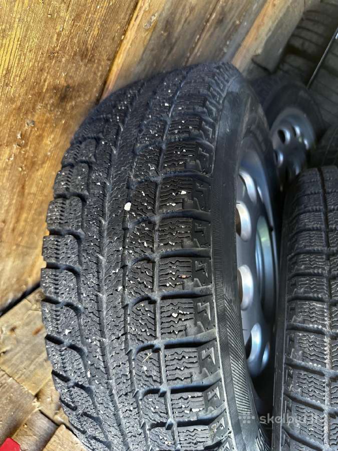 Žieminės padangos su R15 ratais 5x100 - nuotraukos Nr. 6