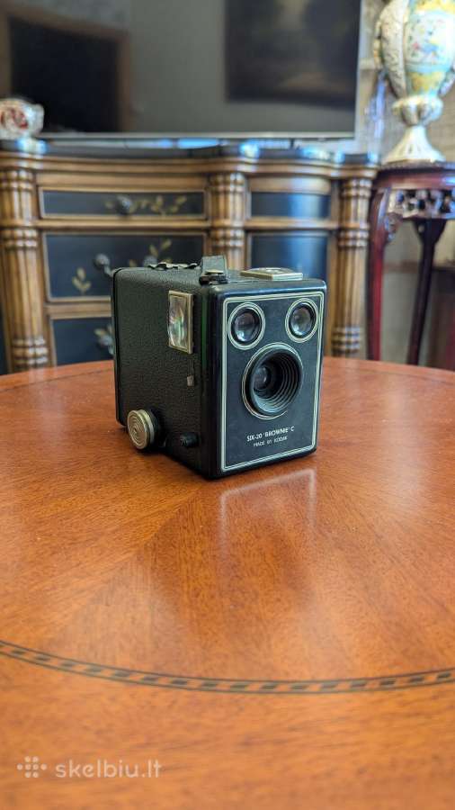 Vintažiniai fotoaparatai: Kodak Six-20 'brownie'c - nuotraukos Nr. 8