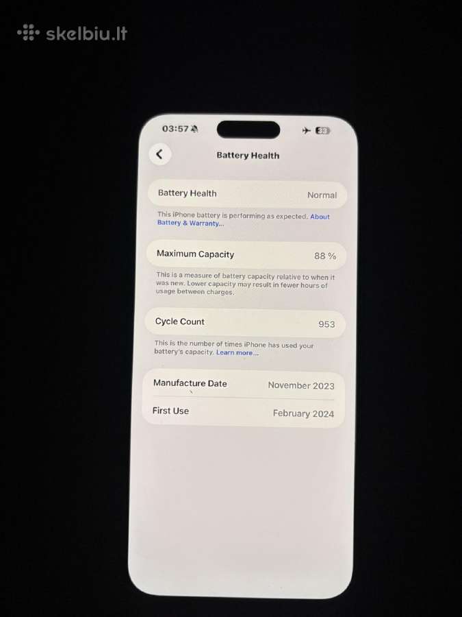 iPhone 15 Pro Max 256 GB - nuotraukos Nr. 4