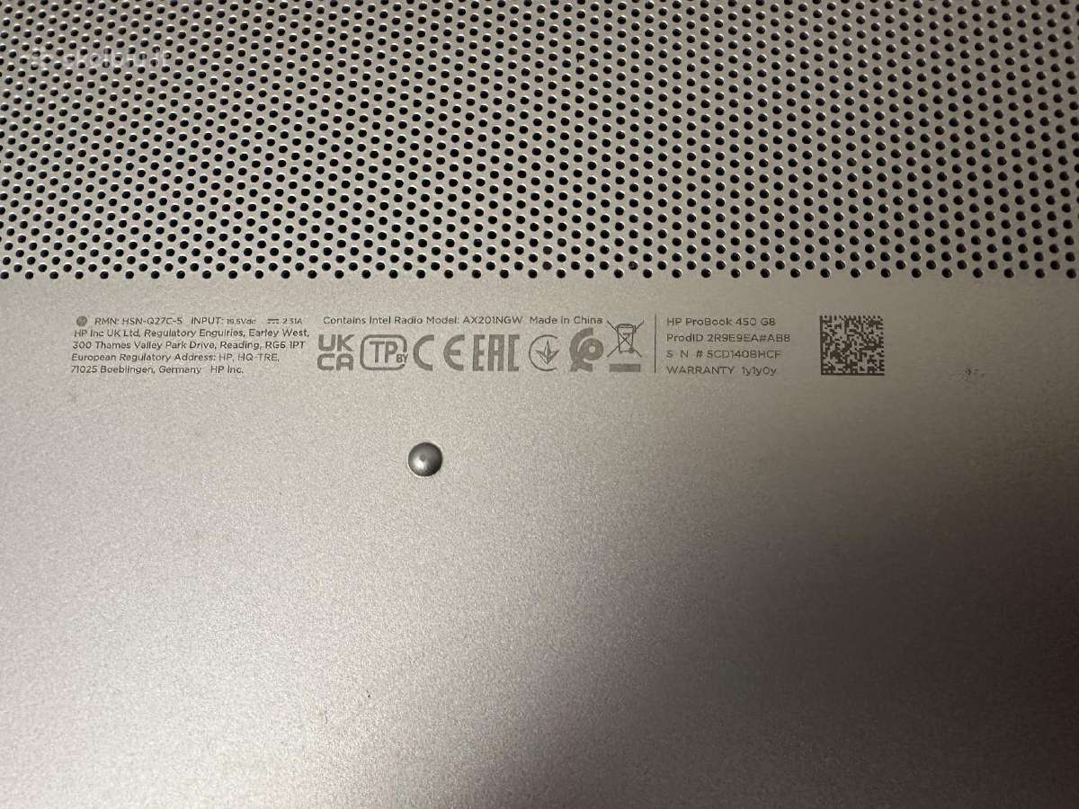 Hp Probook 450 G8 dalims - nuotraukos Nr. 3