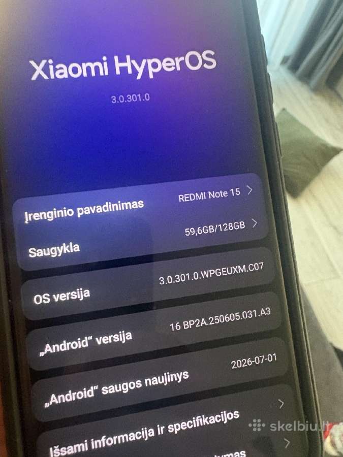Redmi note 15 6gb 128gb - nuotraukos Nr. 3