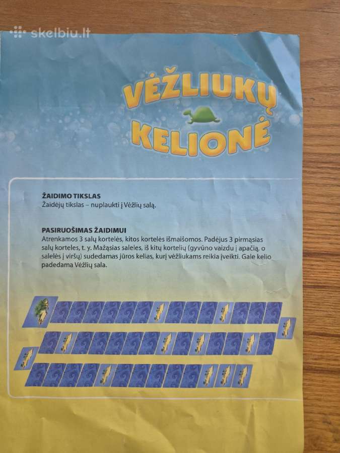 Stalo žaidimas Vėžliukų kelionė - nuotraukos Nr. 4