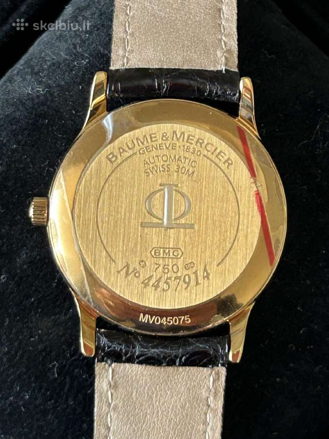 Baume&mercier Auksinis 750 laikrodis - nuotraukos Nr. 11