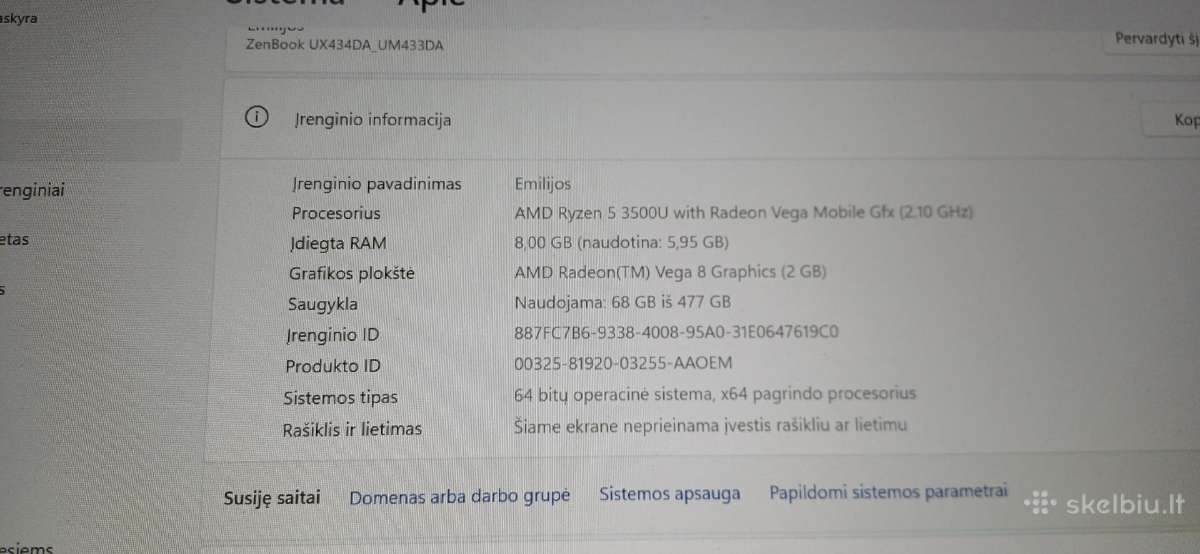 Asus zenbook - nuotraukos Nr. 6