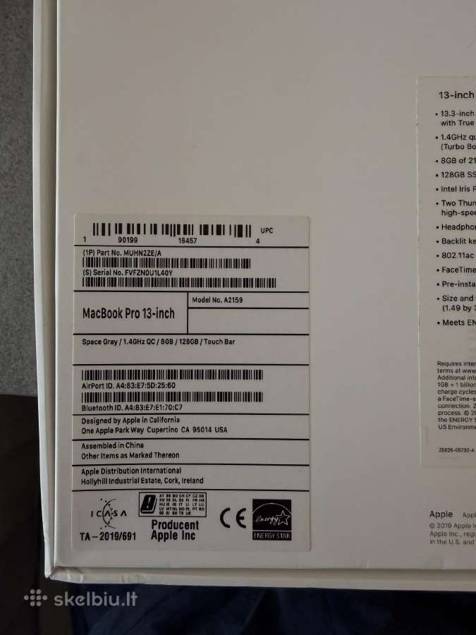 MacBook 13 Pro - nuotraukos Nr. 7