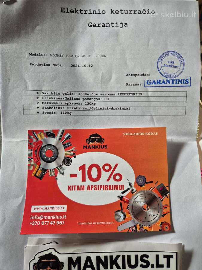 Elektrinis keturratis Barton Volt - nuotraukos Nr. 9