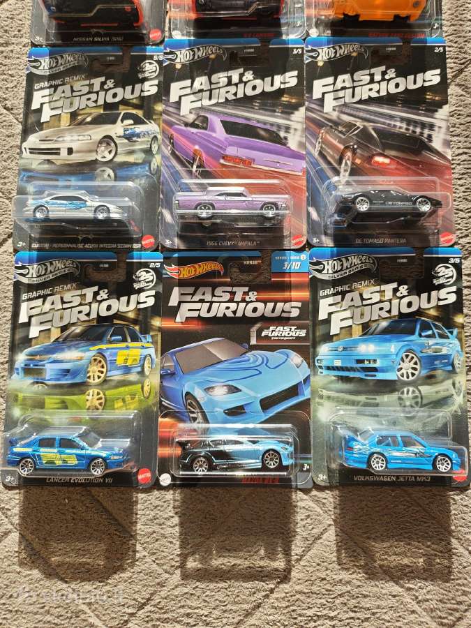 9x hot wheels fast & furious - nuotraukos Nr. 2