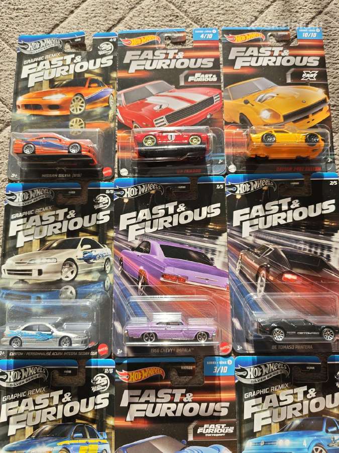 9x hot wheels fast & furious - nuotraukos Nr. 3