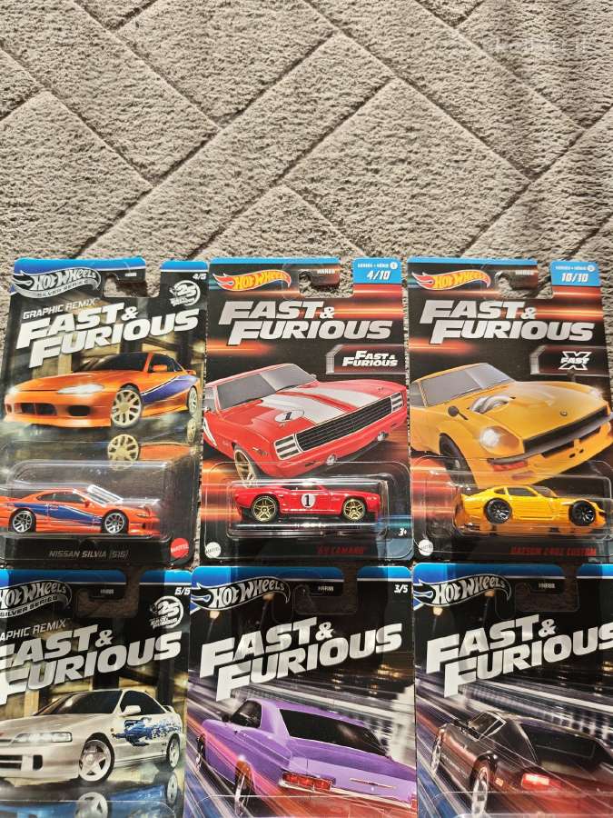 9x hot wheels fast & furious - nuotraukos Nr. 4