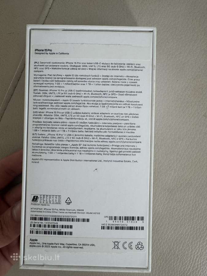 iPhone 15 Pro 256 GB - nuotraukos Nr. 10