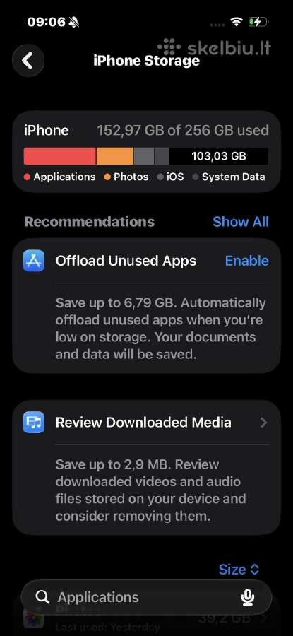iPhone 15 Pro 256 GB - nuotraukos Nr. 11