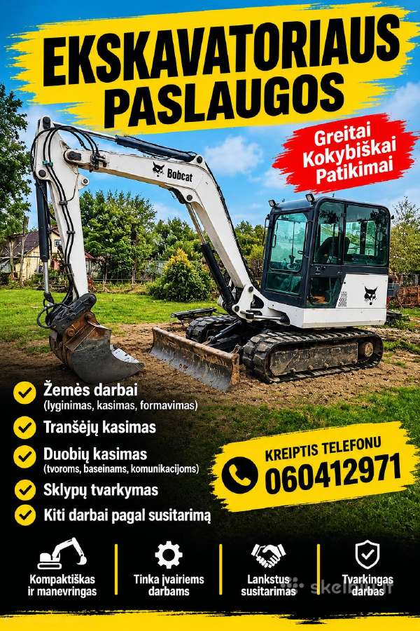 Eskavatoriaus paslaugos - nuotraukos Nr. 2