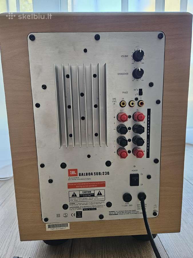 Jbl Balboa Sub/230 - nuotraukos Nr. 4