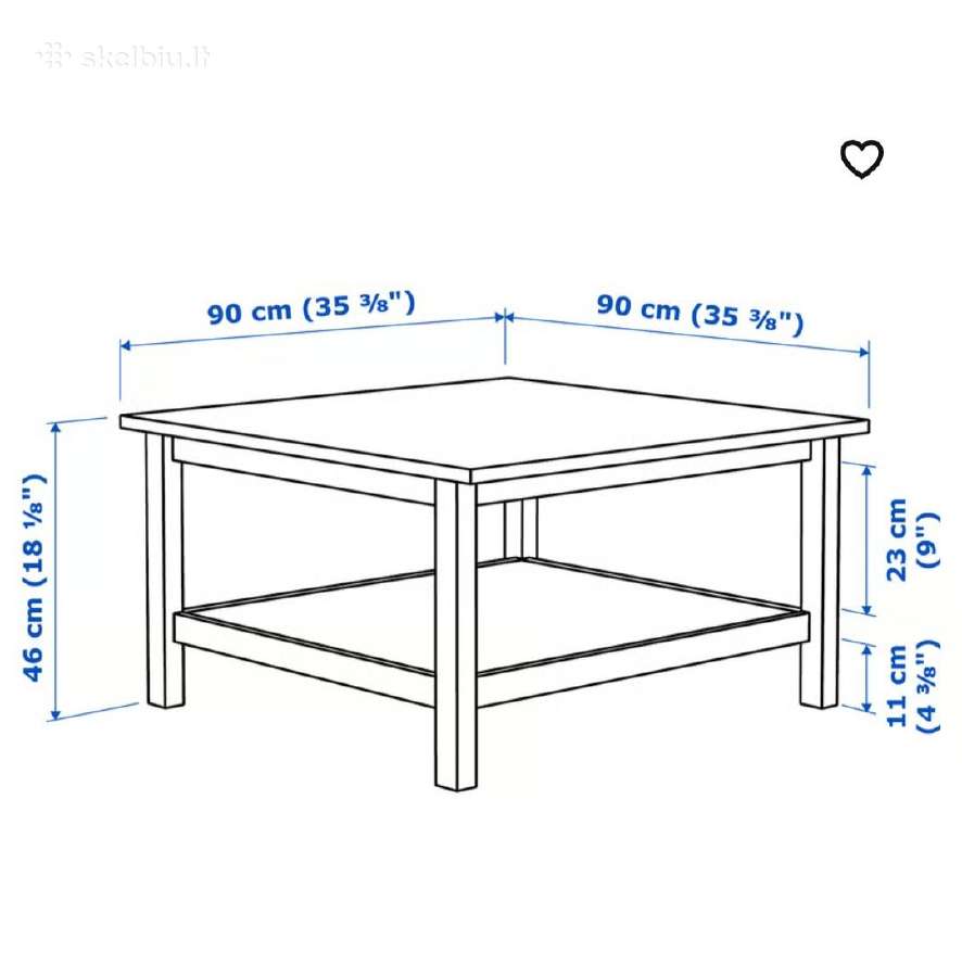 Hemnes Ikea Kavos Staliukas - nuotraukos Nr. 2