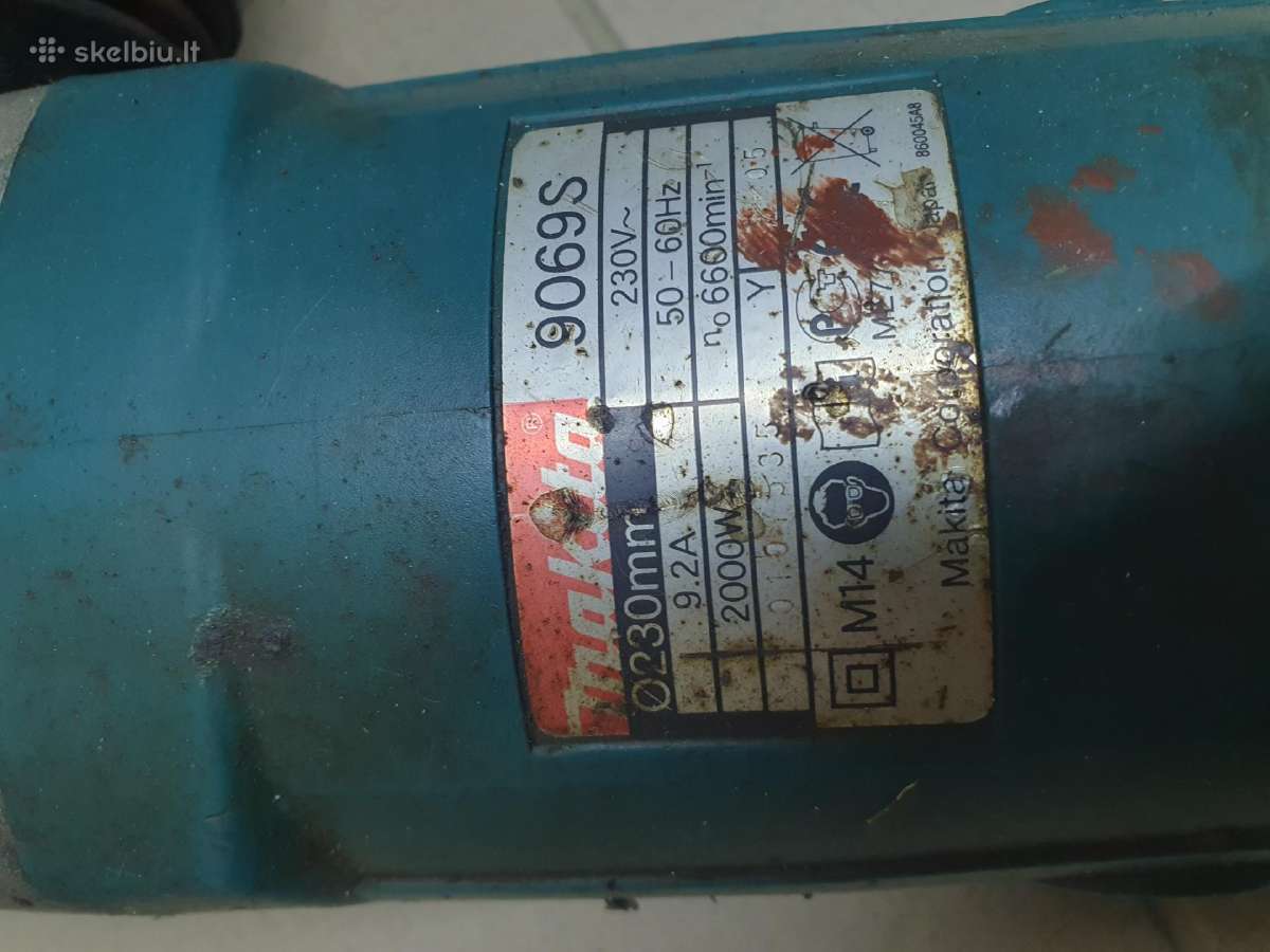 Makita kampinis slifuoklis 9069 s balgarke - nuotraukos Nr. 4