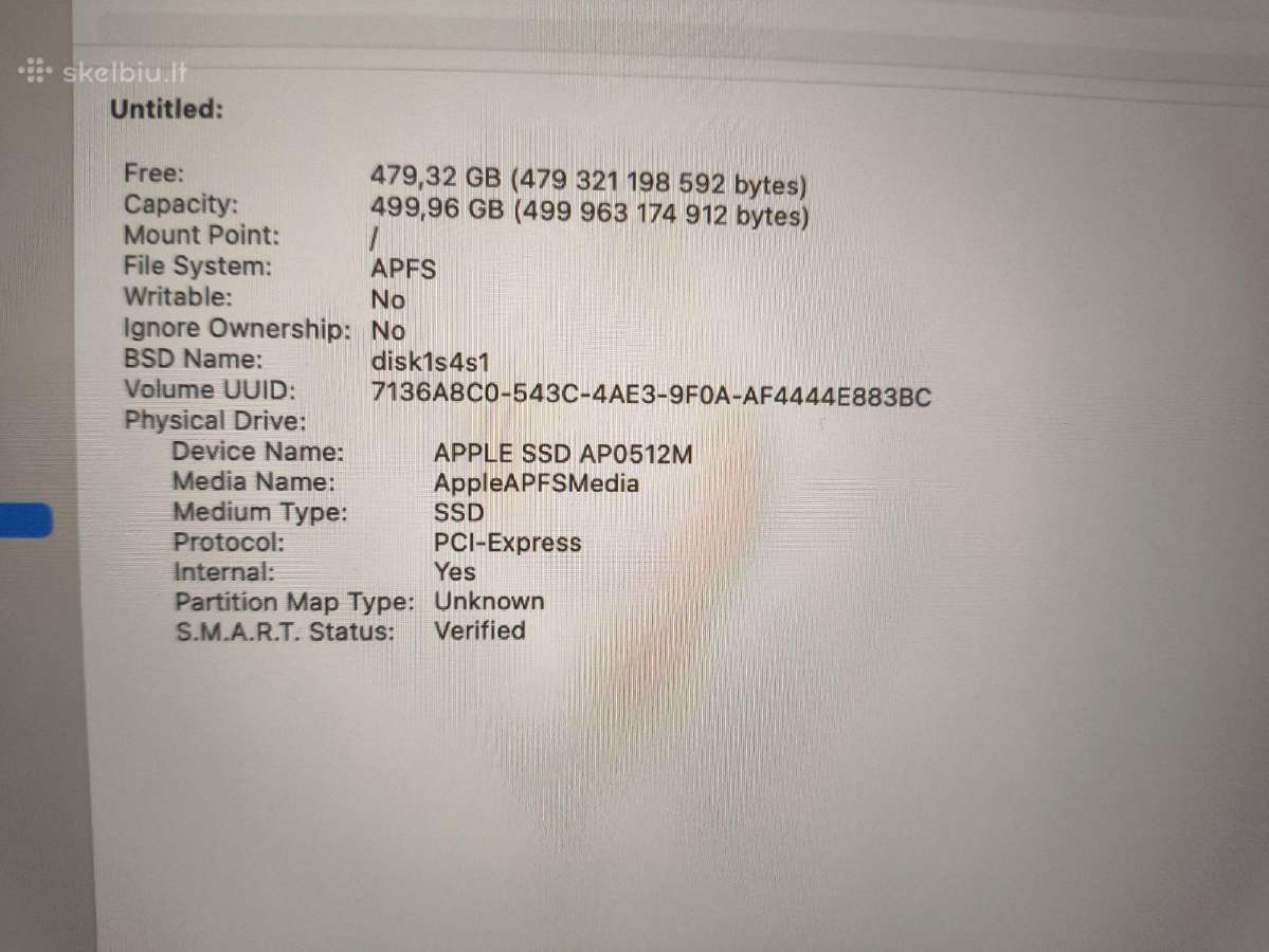 15.4 2880*1800 16gb 500gb Radeon Pro 560x 22% - nuotraukos Nr. 8