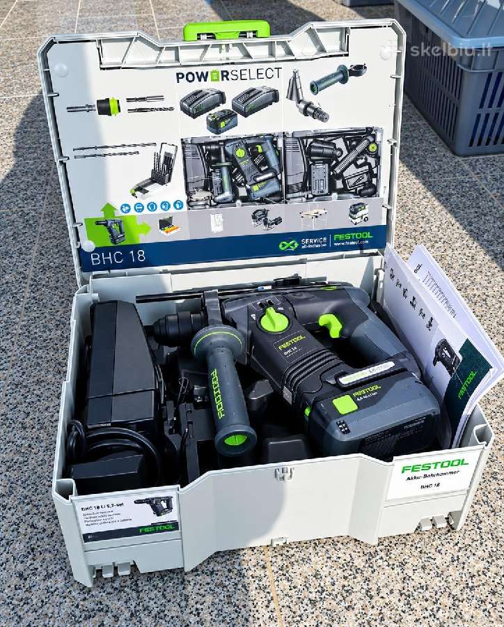 Akum. perforatorius Festool Bhc 18-basic - nuotraukos Nr. 3