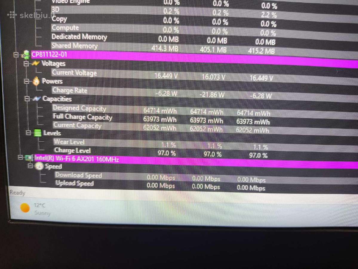 Fujitsu 14 Fhd Ips i7-1165g7 32gb 1tb SSD 1% - nuotraukos Nr. 6