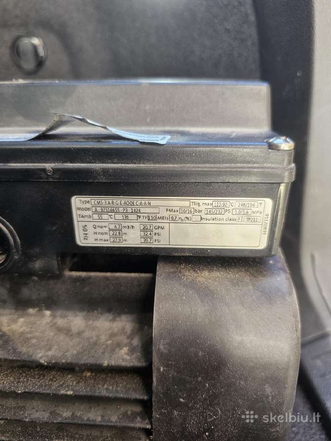 Grundfos cm5-3 slėgio kėlimo siurblys - nuotraukos Nr. 2