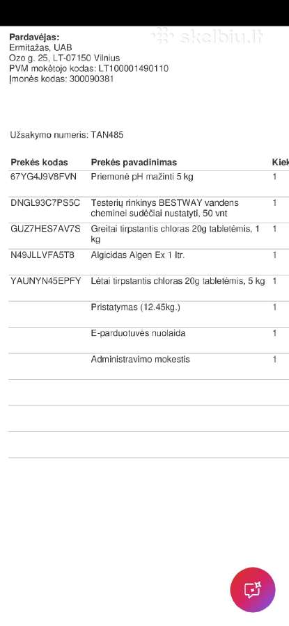 Baseino priežiūros rinkinys - nuotraukos Nr. 2