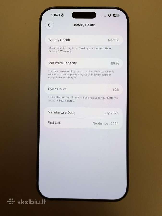 iPhone 16 pro max 256 GB - nuotraukos Nr. 9