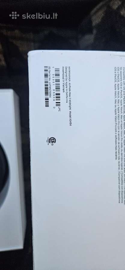 Pora kartu naudotas apple airpods max 2, juodos - nuotraukos Nr. 2