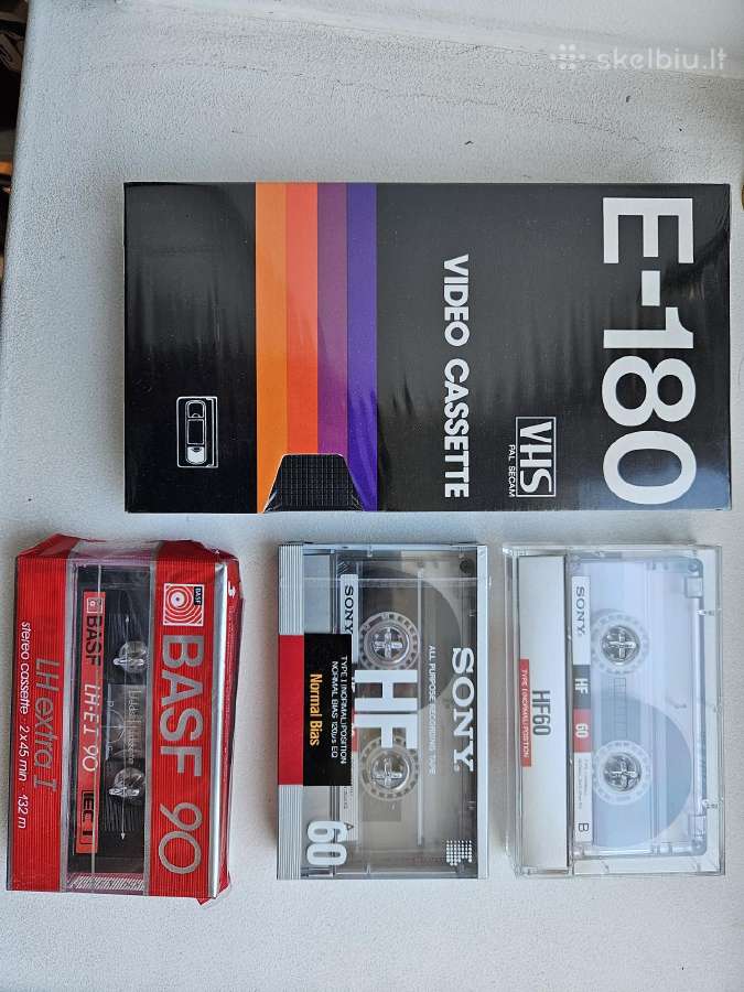 Vhs vaizdo ir audio kasetės naujos supakuotos - nuotraukos Nr. 2