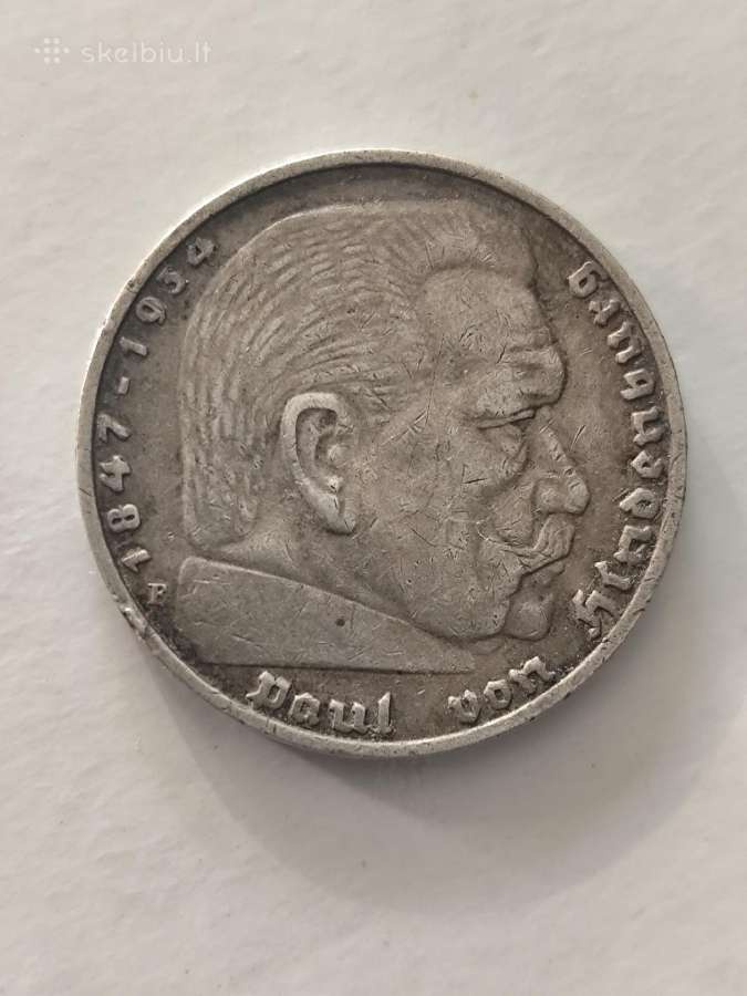 Moneta. Reichsmarkė 1936m. - nuotraukos Nr. 2
