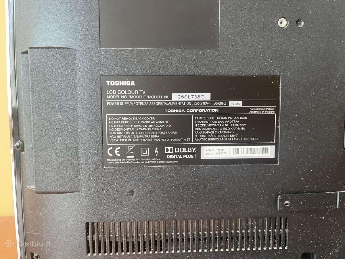 Toshiba Regza televizorius - nuotraukos Nr. 2