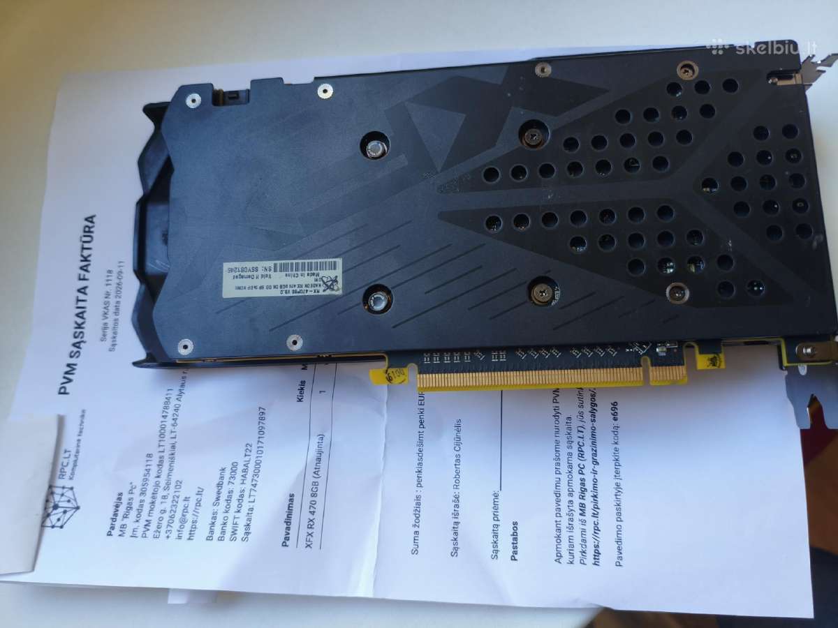 Amd Radeon Xfx R470 8gb - nuotraukos Nr. 3