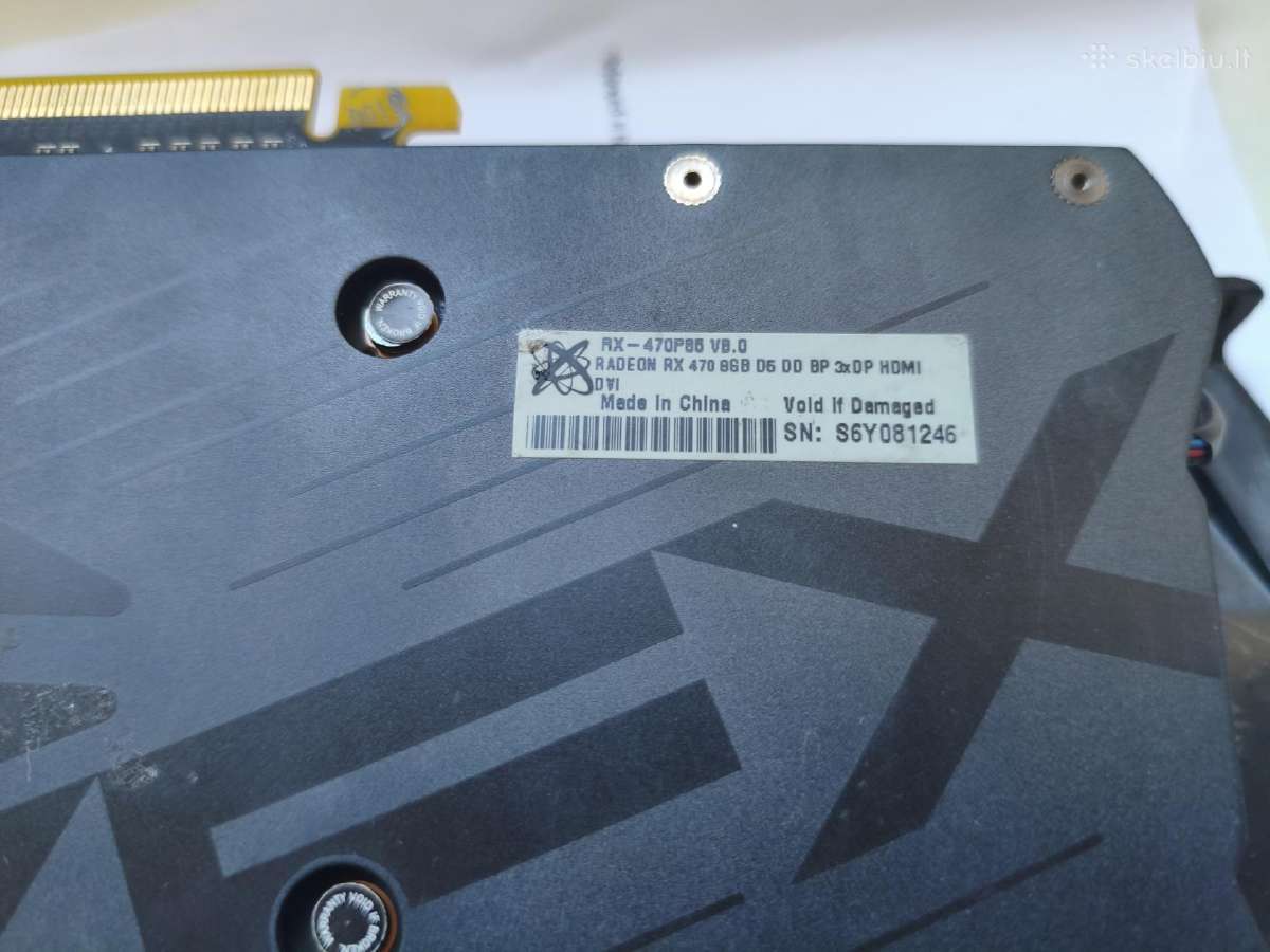 Amd Radeon Xfx R470 8gb - nuotraukos Nr. 4