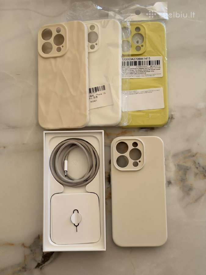 iPhone 15 Pro 256 GB pilkas Natural Titanium - nuotraukos Nr. 4