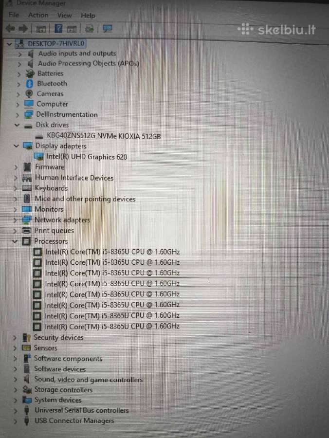 Dell X360 Touch 2 in 1 13.3 i5-8365u 16gb 512gb - nuotraukos Nr. 6