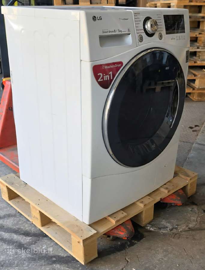 LG skalbyklė–džiovyklė 8/5 kg Direct Drive - nuotraukos Nr. 2