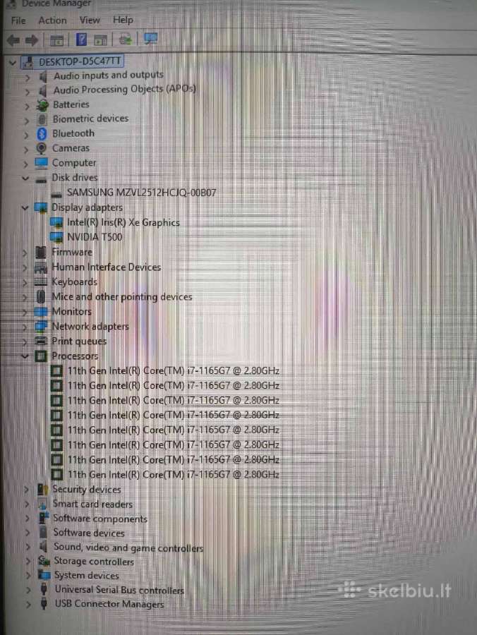 15.6 Fhd Ips i7-1165g7 32gb 512gb T500 4gb 10% - nuotraukos Nr. 5