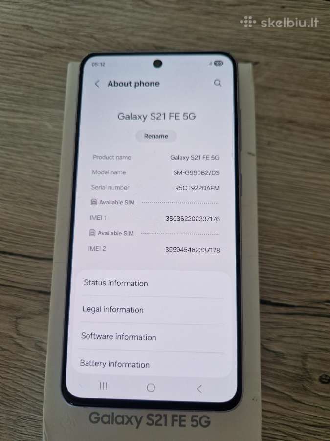 Samsung s21 fe 5G - nuotraukos Nr. 3