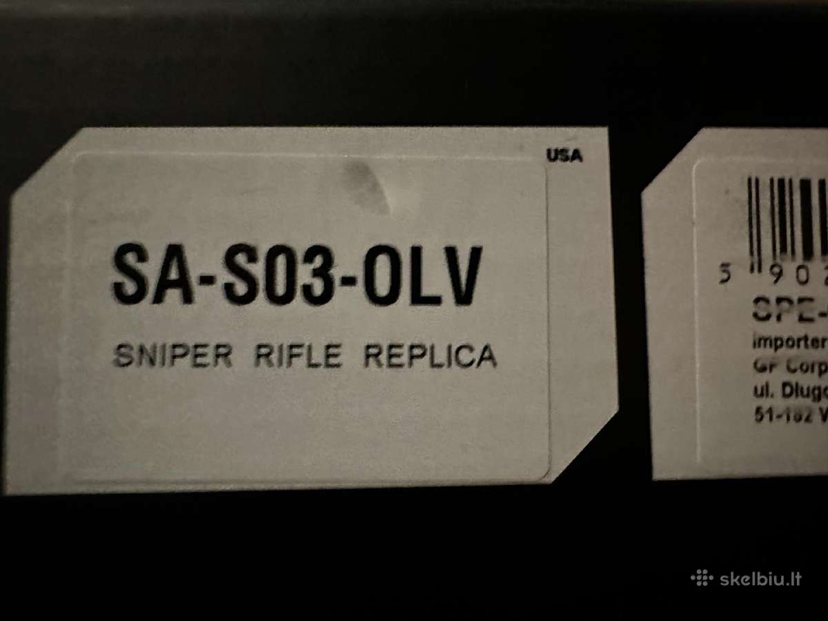 Specna Arms Sa-s03 (Olive) Snaiperis – Naujas - nuotraukos Nr. 2