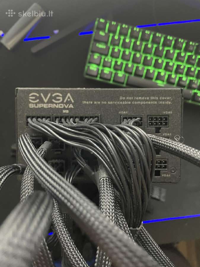 Evga Supernova 1000 G2 maitinimo blokas (Psu). - nuotraukos Nr. 4