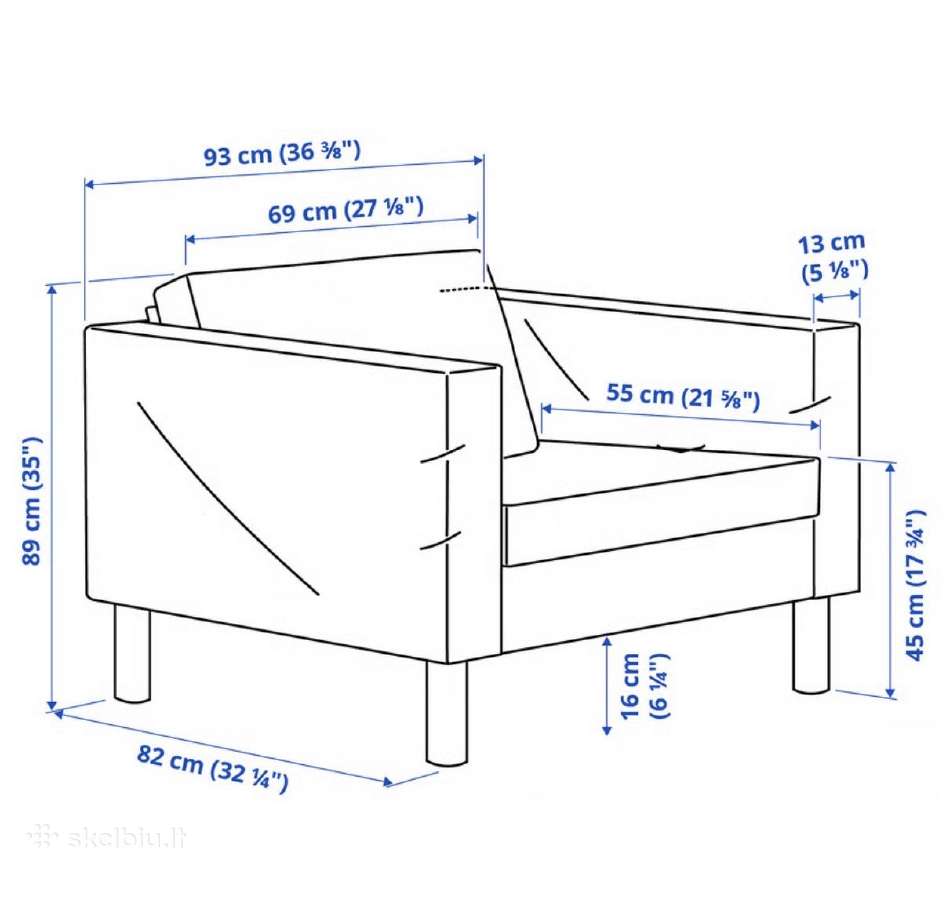 Friheten kampinė sofa-lova su krėslais - nuotraukos Nr. 6