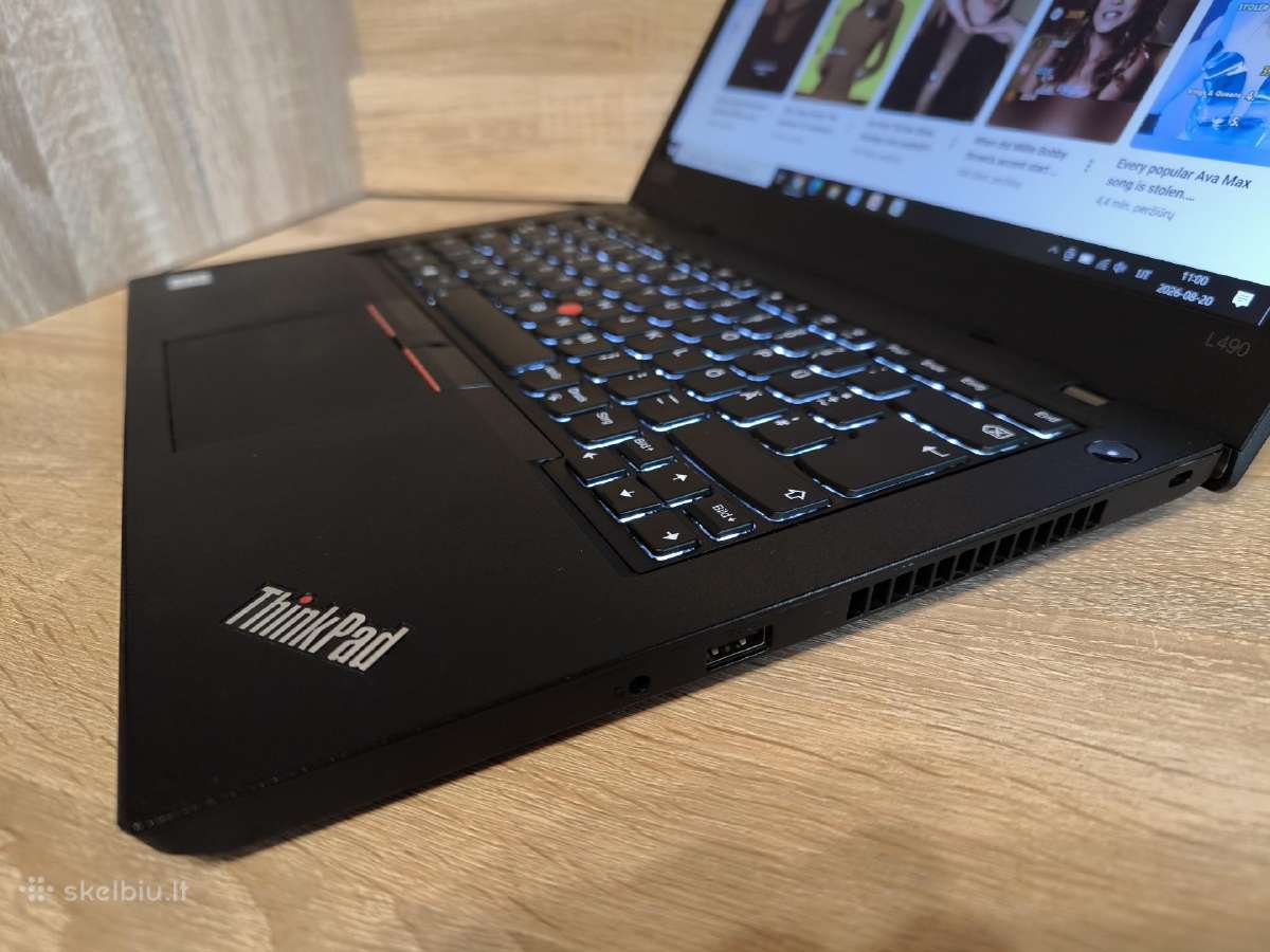 Lenovo Thinkpad L490 / i5-8265u /RAM 16gb - nuotraukos Nr. 4