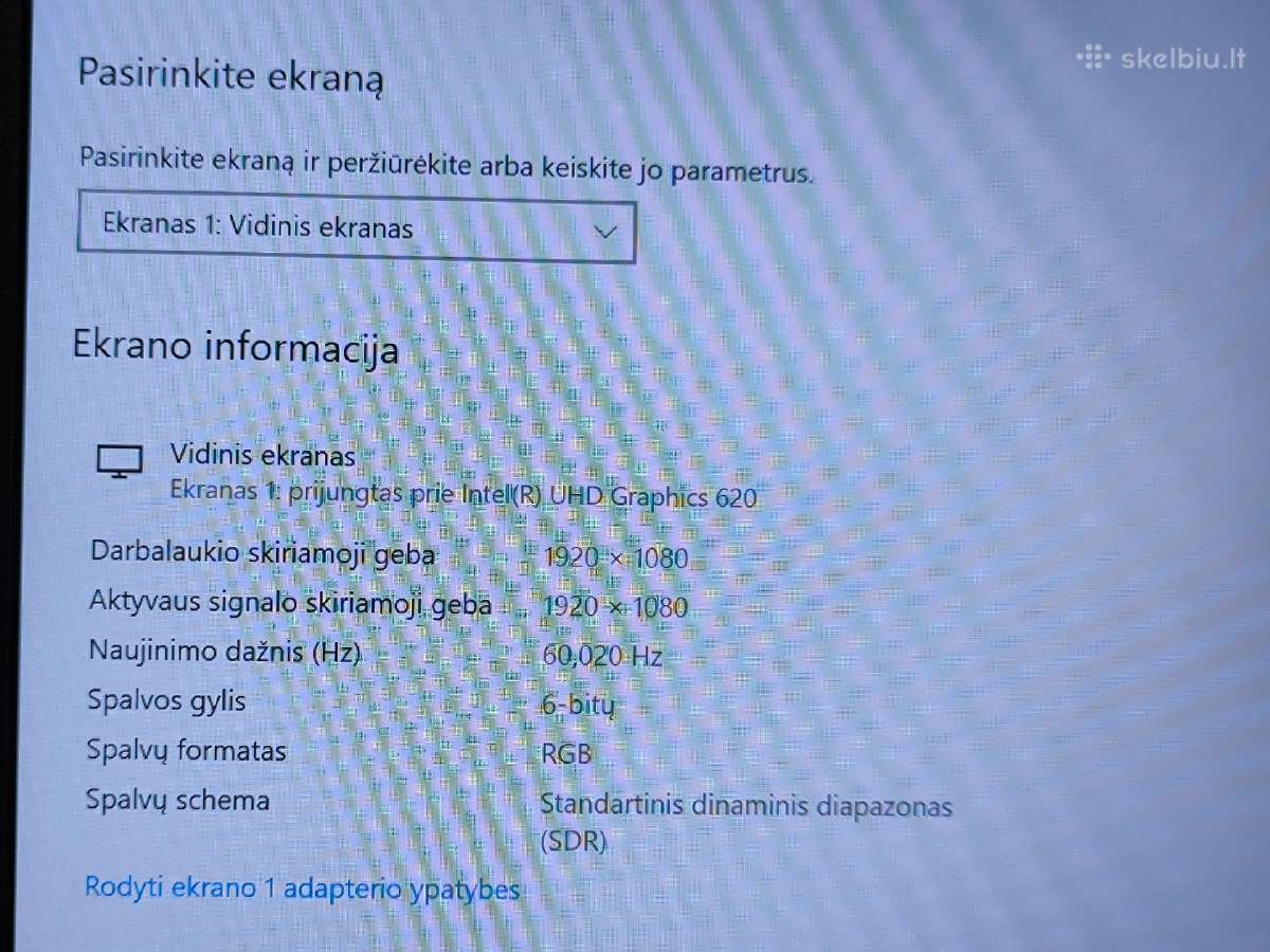 Lenovo Thinkpad L490 / i5-8265u /RAM 16gb - nuotraukos Nr. 10