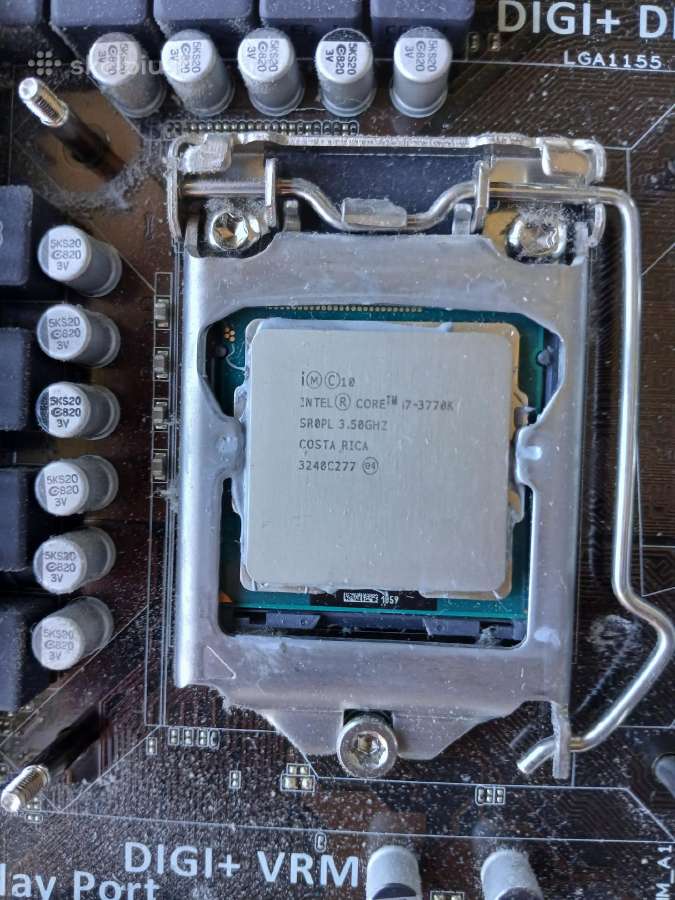 Asus P8z77-v + intel i7 3770k + 4x4gb ddr3 1600mhz - nuotraukos Nr. 2