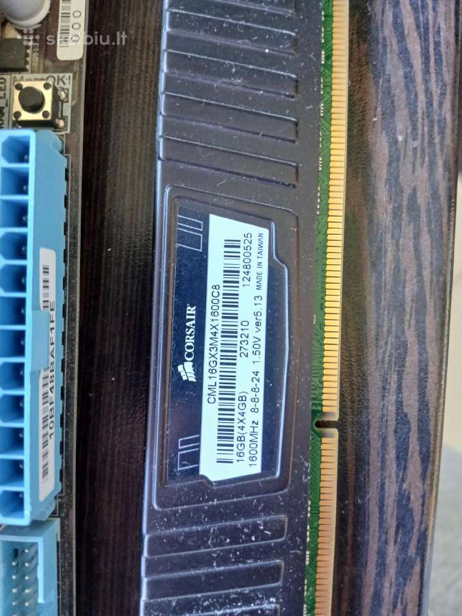 Asus P8z77-v + intel i7 3770k + 4x4gb ddr3 1600mhz - nuotraukos Nr. 3