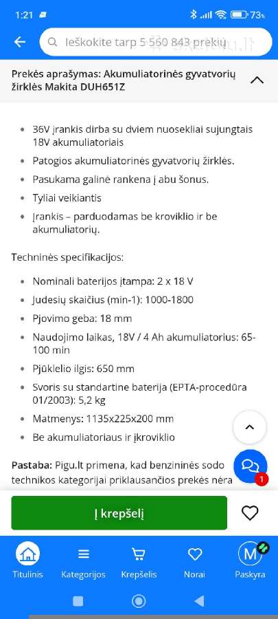Makita Duh651z Akumuliatorinės gyvatvorių žirklės - nuotraukos Nr. 8
