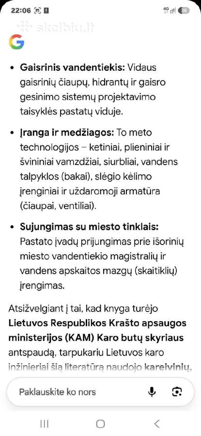 Vidaus vandentiekių projektavimas - nuotraukos Nr. 6