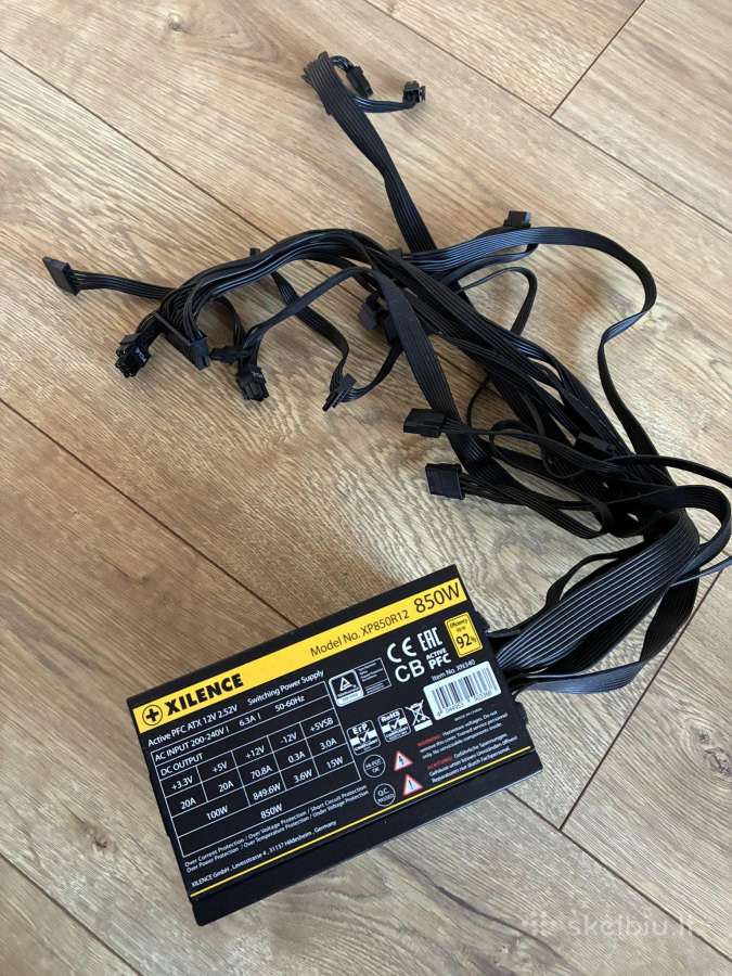 Xilence 850w, 80+ Gold maitinimo blokas - nuotraukos Nr. 2