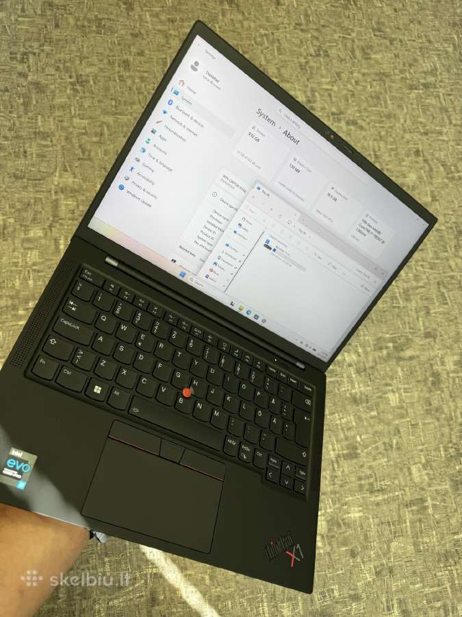 Lenovo Thinkpad X1 Carbon Gen9 i7/16ram/1tb - nuotraukos Nr. 6