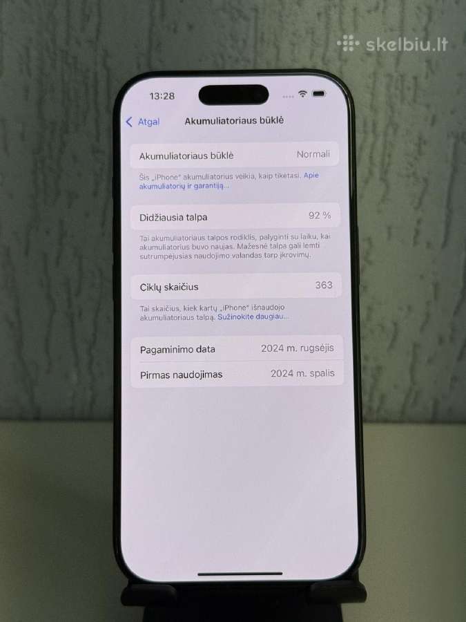 iPhone 16 pro 128gb - nuotraukos Nr. 3