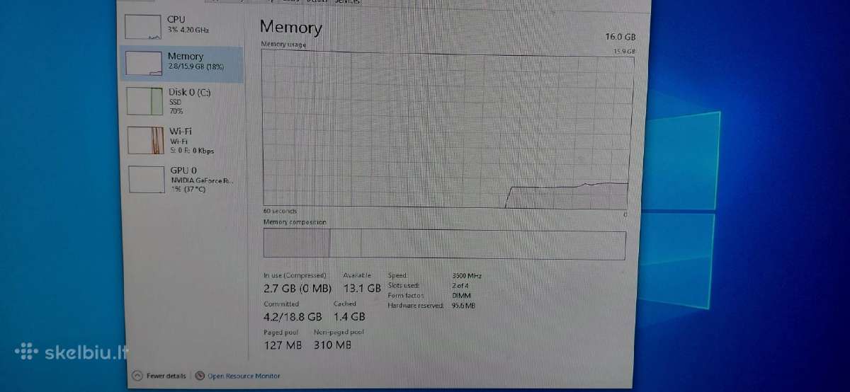 Žaidimų Pc 3900x, Rtx 2070s, 16gb RAM, 2tb SSD - nuotraukos Nr. 9